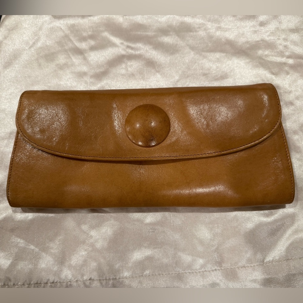 HOBO Brown Leather Clutch